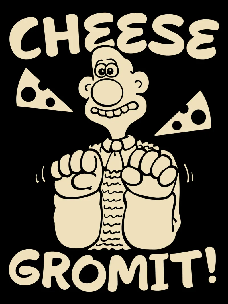 Feathers McGraw Cheese Gromit pellicola backlit da vantobbin