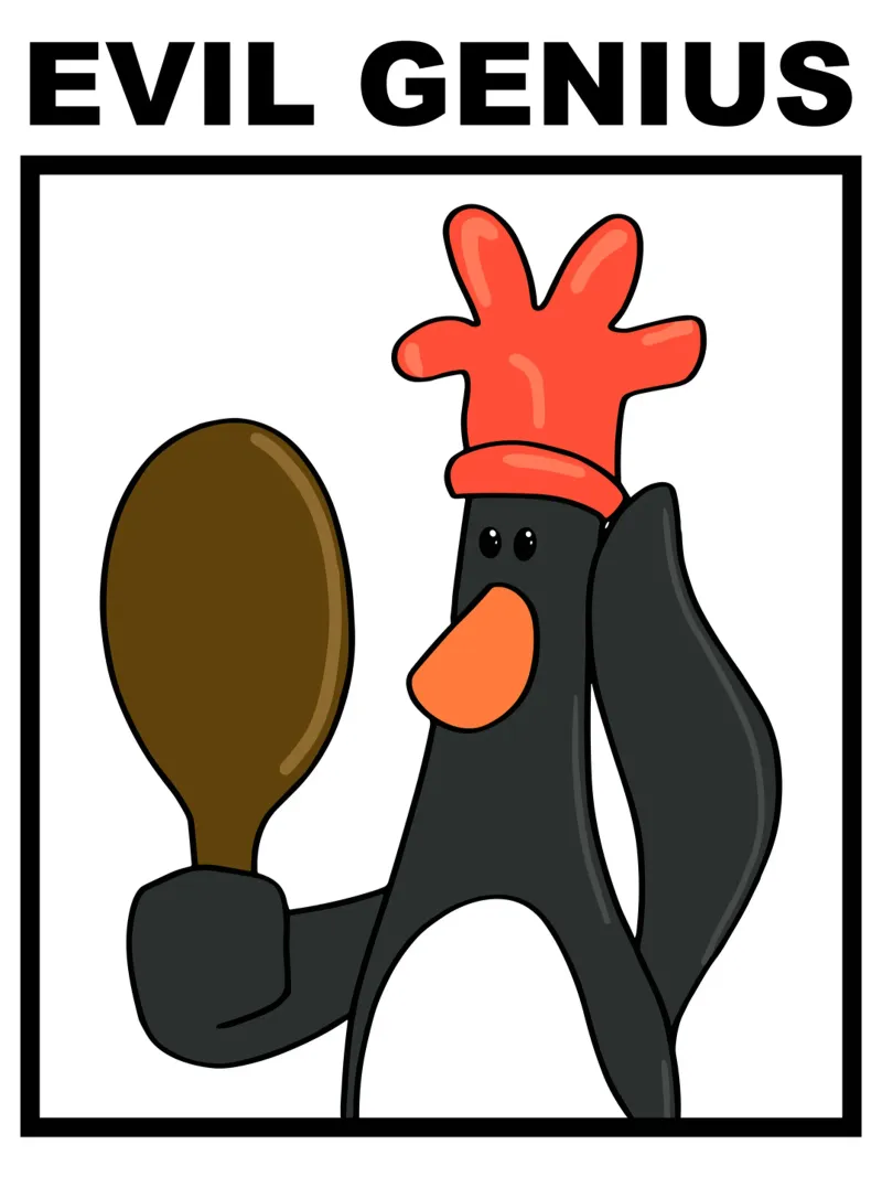 Feathers McGraw Evil Genius pellicola backlit da vantobbin