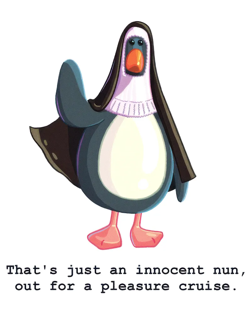 Feathers McGraw Innocent Nun pellicola backlit da vantobbin