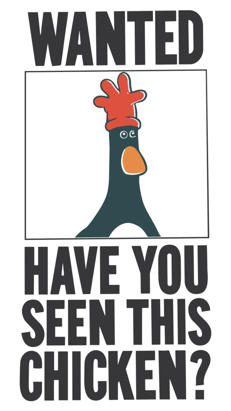 Feathers McGraw Wanted V3 pellicola backlit da vantobbin