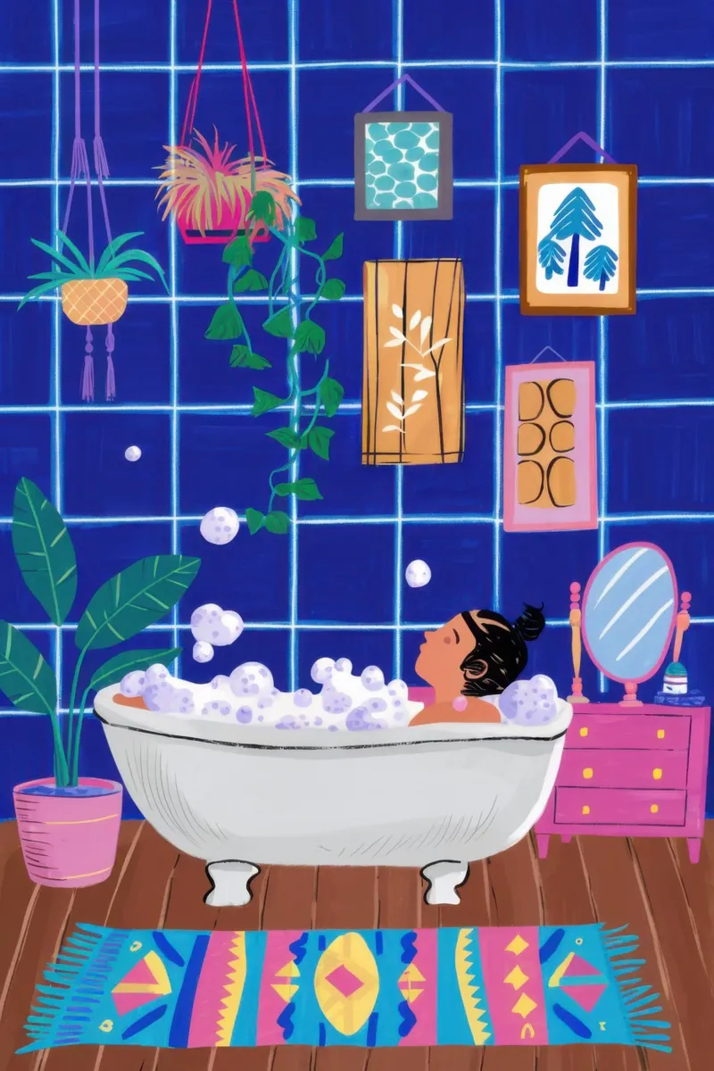 Libri e stelle della vasca da bagno plexiglass da Pale Aura