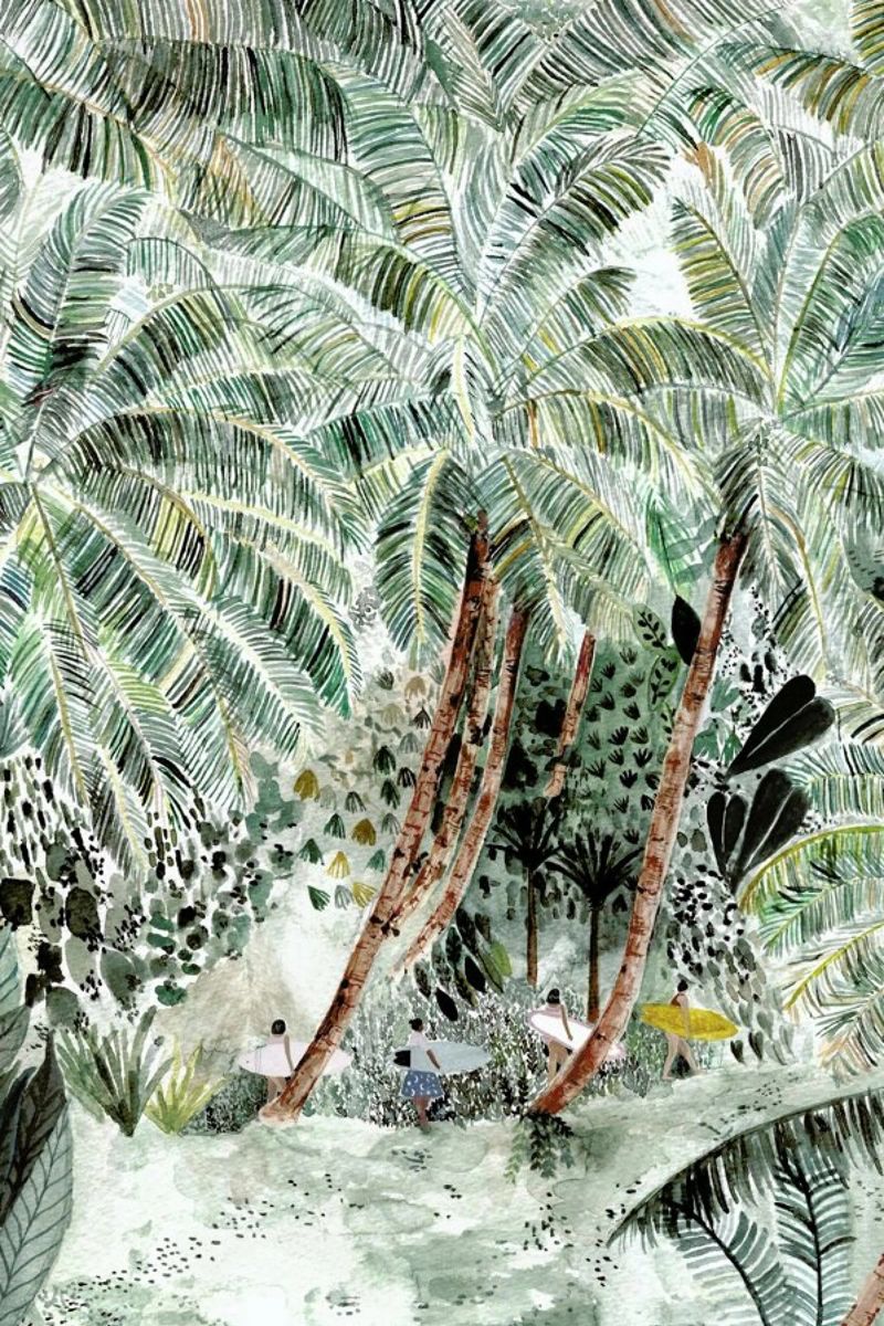Jungle Surf poster by Isabelle Vandeplassche