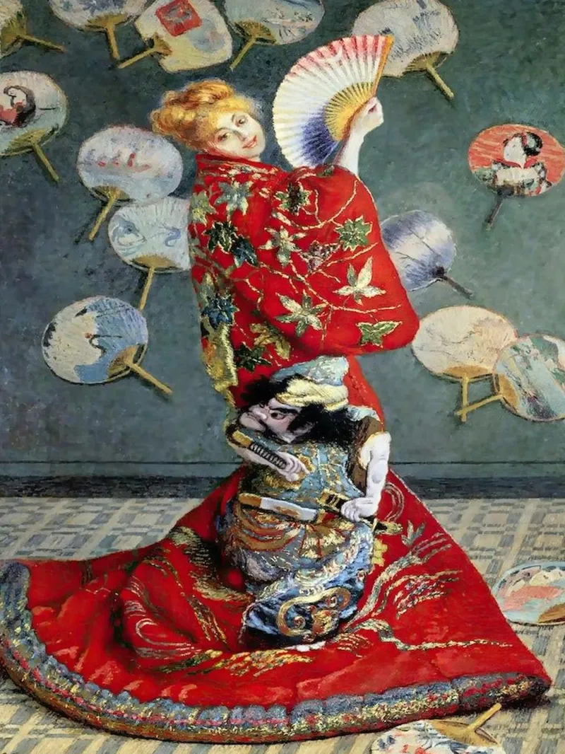 Vintage Claude Monet - Retro Japanese pellicola backlit da yossy