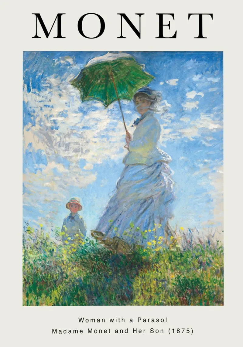 Woman with a Parasol | Claude Monet pellicola backlit da yossy