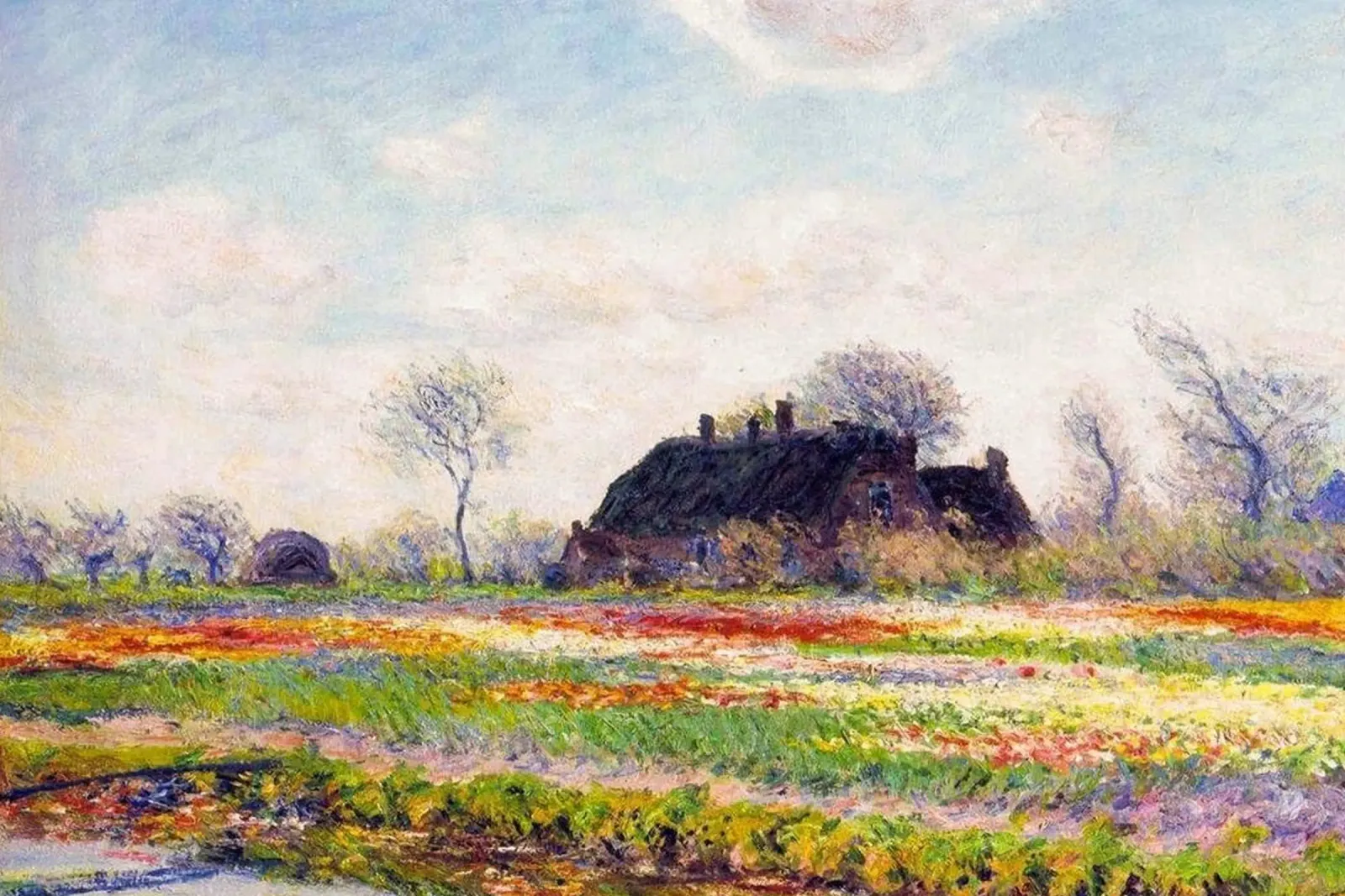 Claude Monet Tulip Fields pellicola backlit da yossy