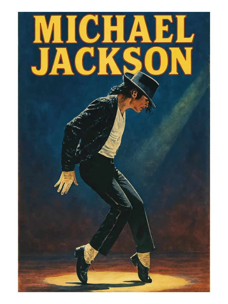 Leggende Re del Pop Michael Jackson pellicola backlit da wernoka