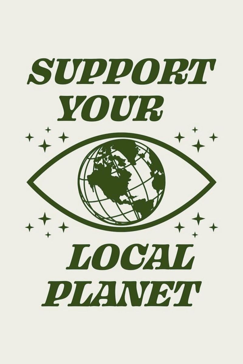 Support Your Local Planet pellicola backlit da cafelab