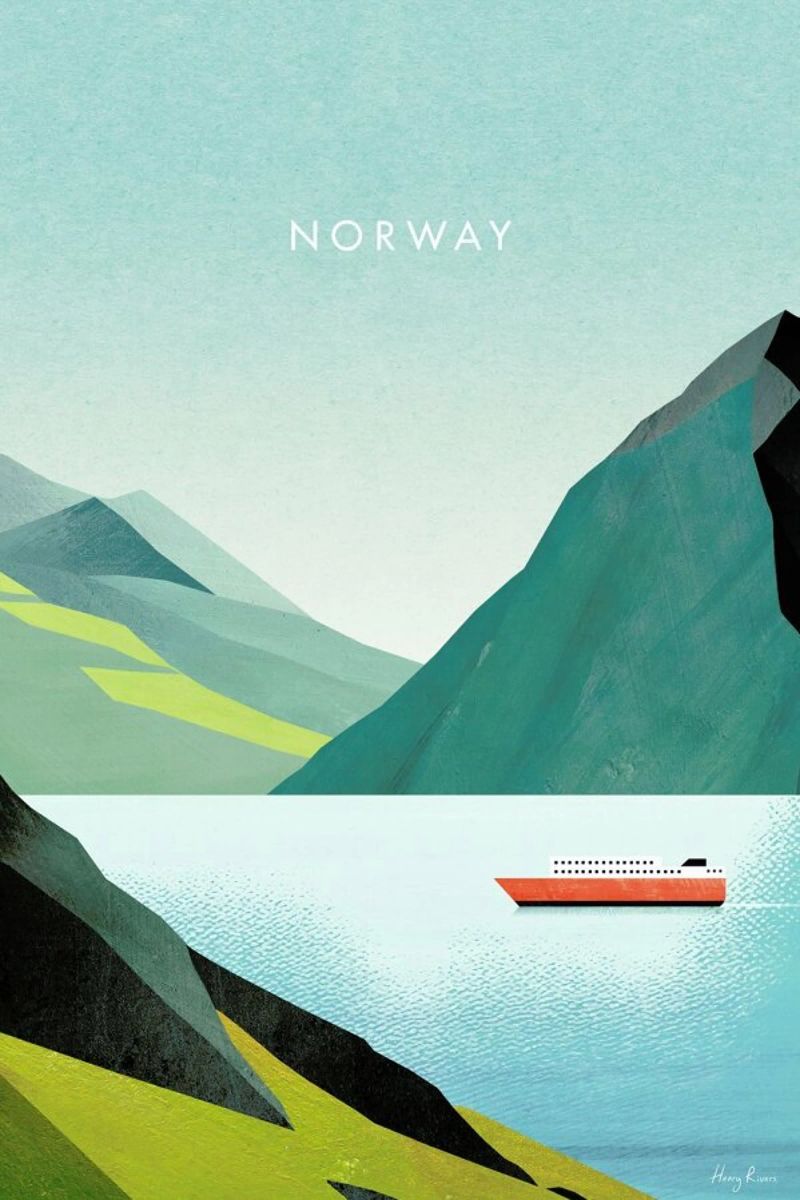 Norway ii Poster von Henry Rivers