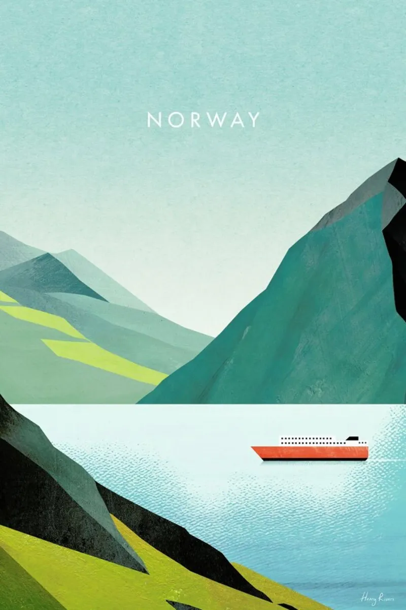 Norway ii poster by Henry Rivers