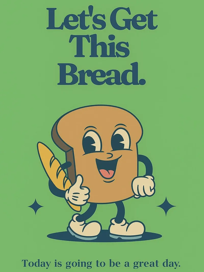 Let's Get This Bread hahnemühle by oneroad