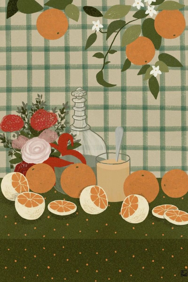 Still Life With Oranges pellicola backlit da Be Mart