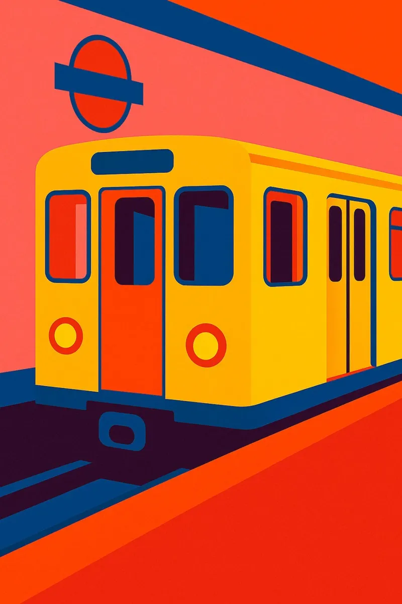 Metro Pop pellicola backlit da JETLAG | affiches voyage