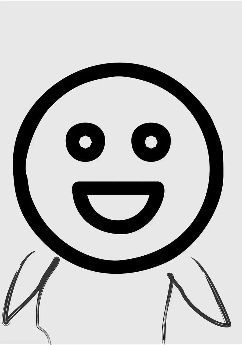 faccina sorridente emoji di felicità pellicola backlit da Robert W Wakefield