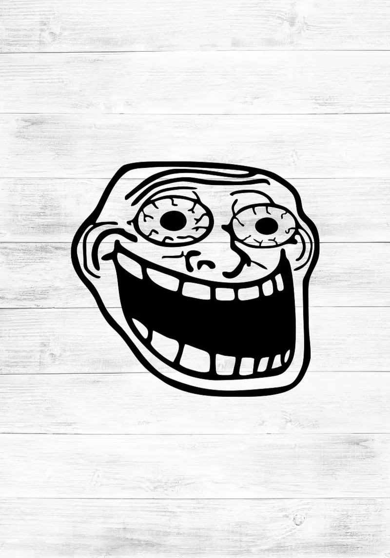 meme face smile pellicola backlit da Robert W Wakefield