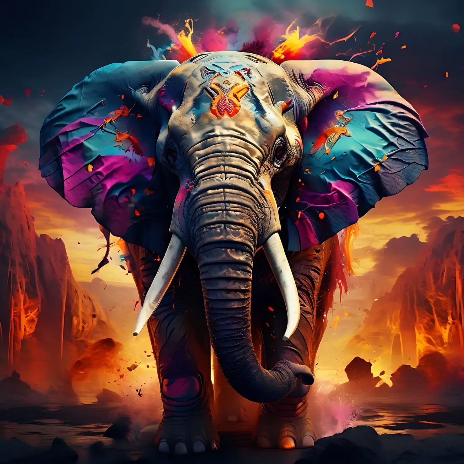 Stile_elefante_J_1 pellicola backlit da Tierisch bunt by LK