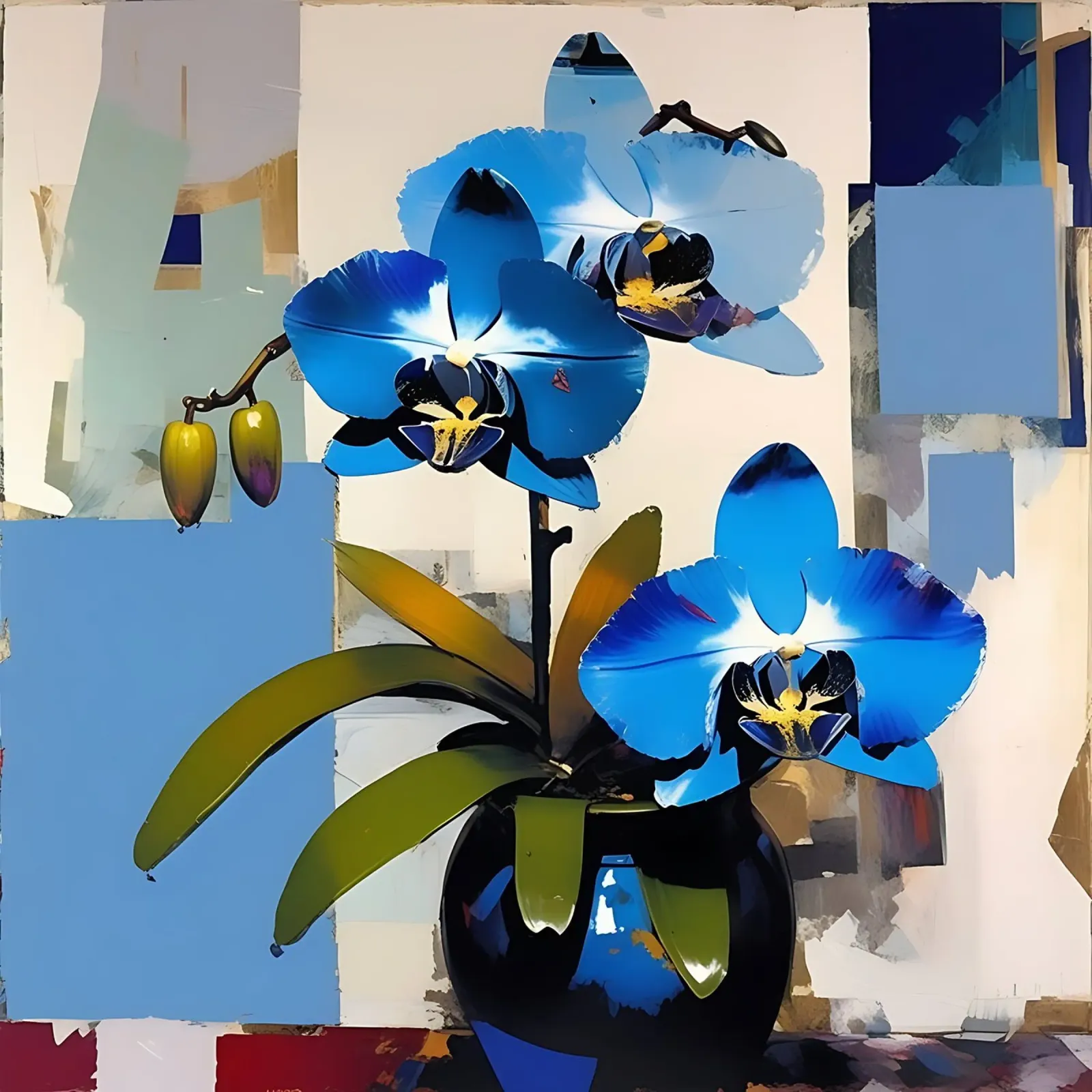 Fiori_blu_3 pellicola backlit da Farb- und Blütenzauber by LK