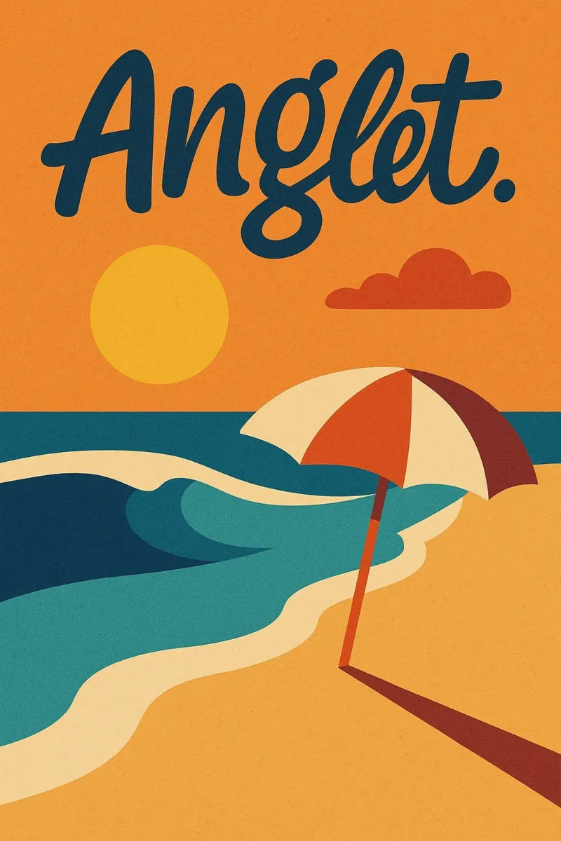 Anglet. Solar escape in a nutshell. canvas by JETLAG | affiches voyage