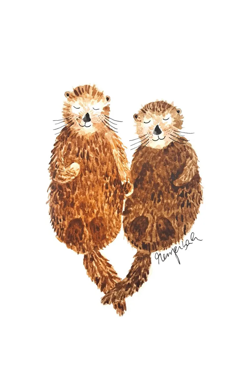 Love You Like No Otter poster da karenmenzenbach