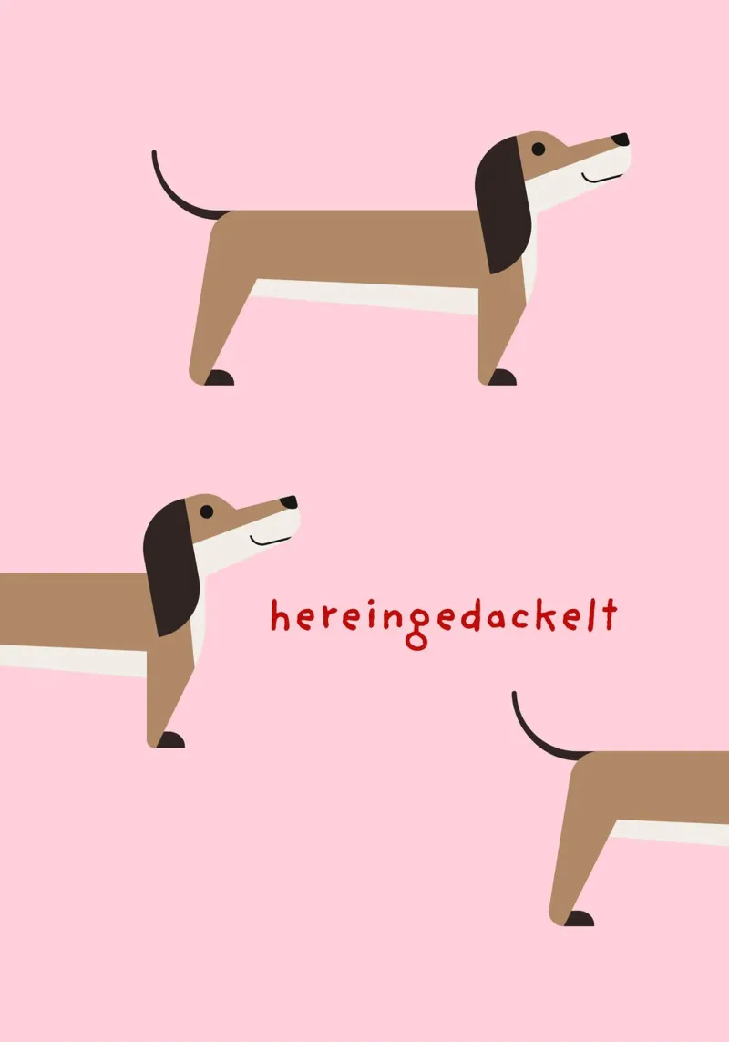 Hereingedackelt Dackelliebe Hahnemühle von Carolin Vonhoff