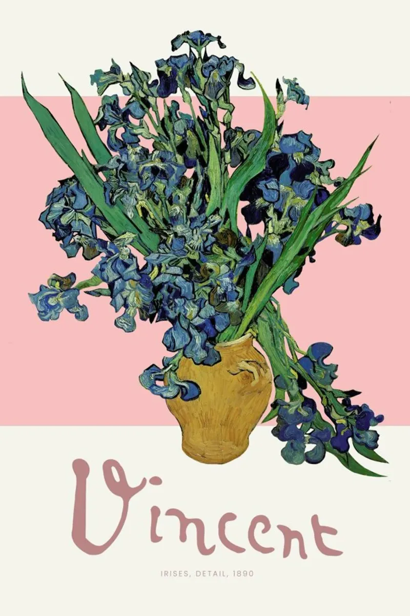 Signed, Vincent – Irises 3 poster da Vintage by JUNIQE
