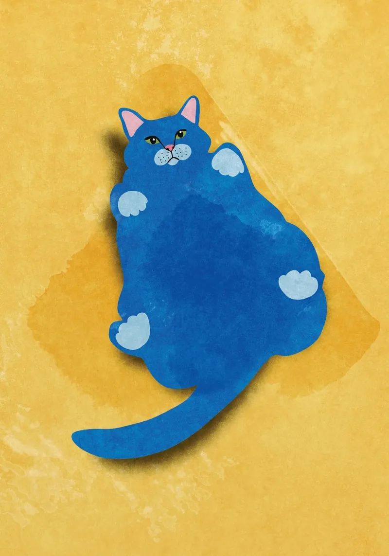 Fat Cat canvas by maluniq