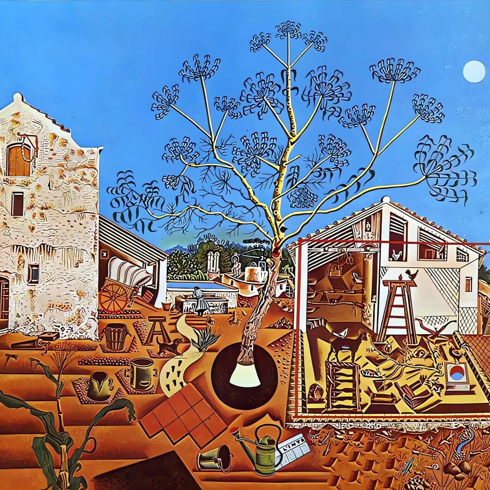 Joan Miró poster con telaio in legno da Narciso