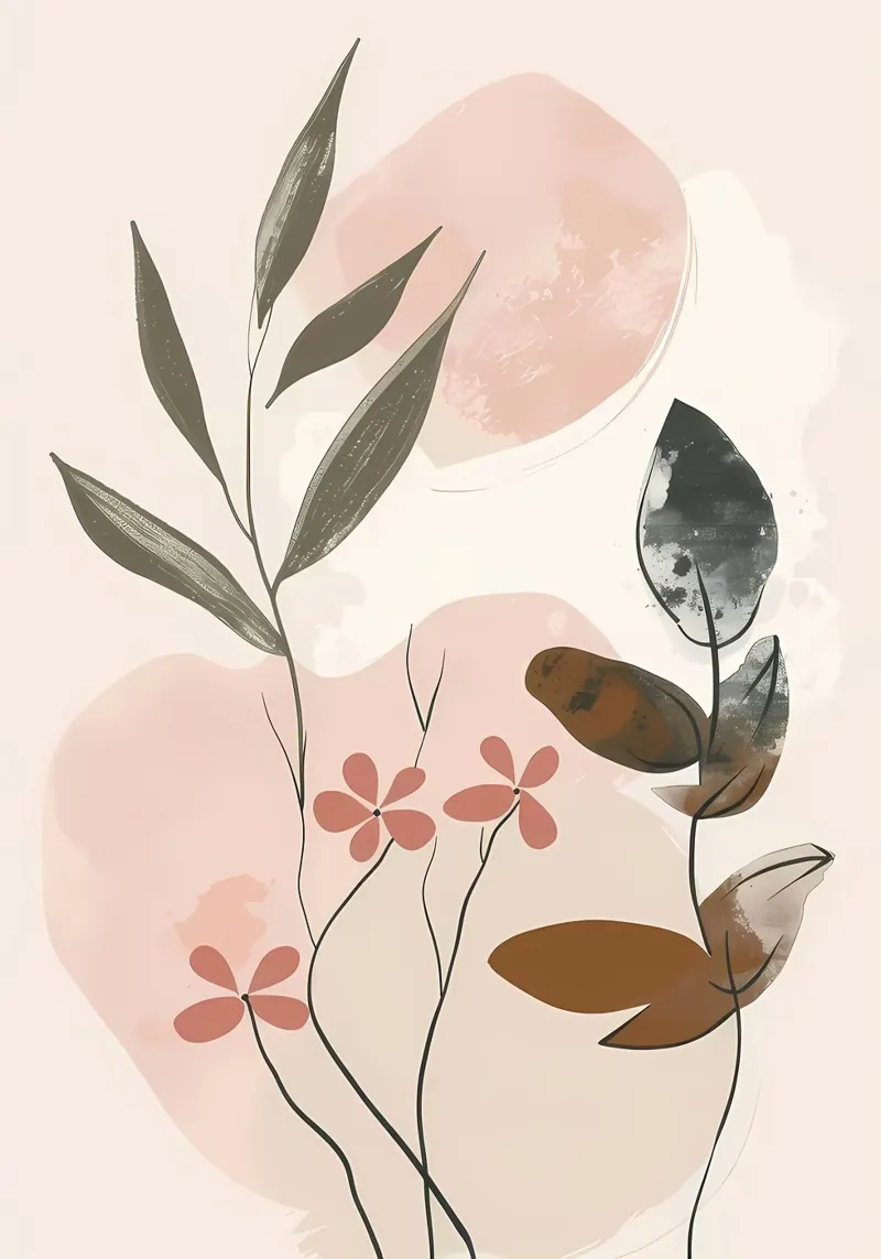 foglie fiori forme astratte pellicola backlit da Robert Wiesner