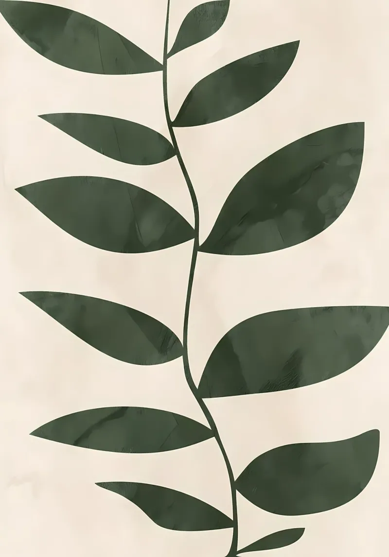 foglie verde natura poster da Robert Wiesner