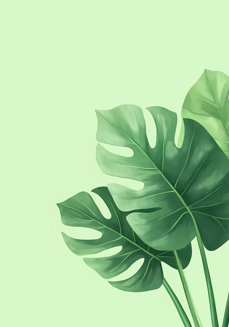 monstera verde botanica poster da Robert Wiesner