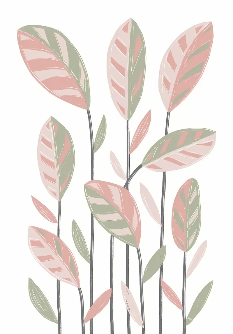foglie natura botanica poster da Robert Wiesner