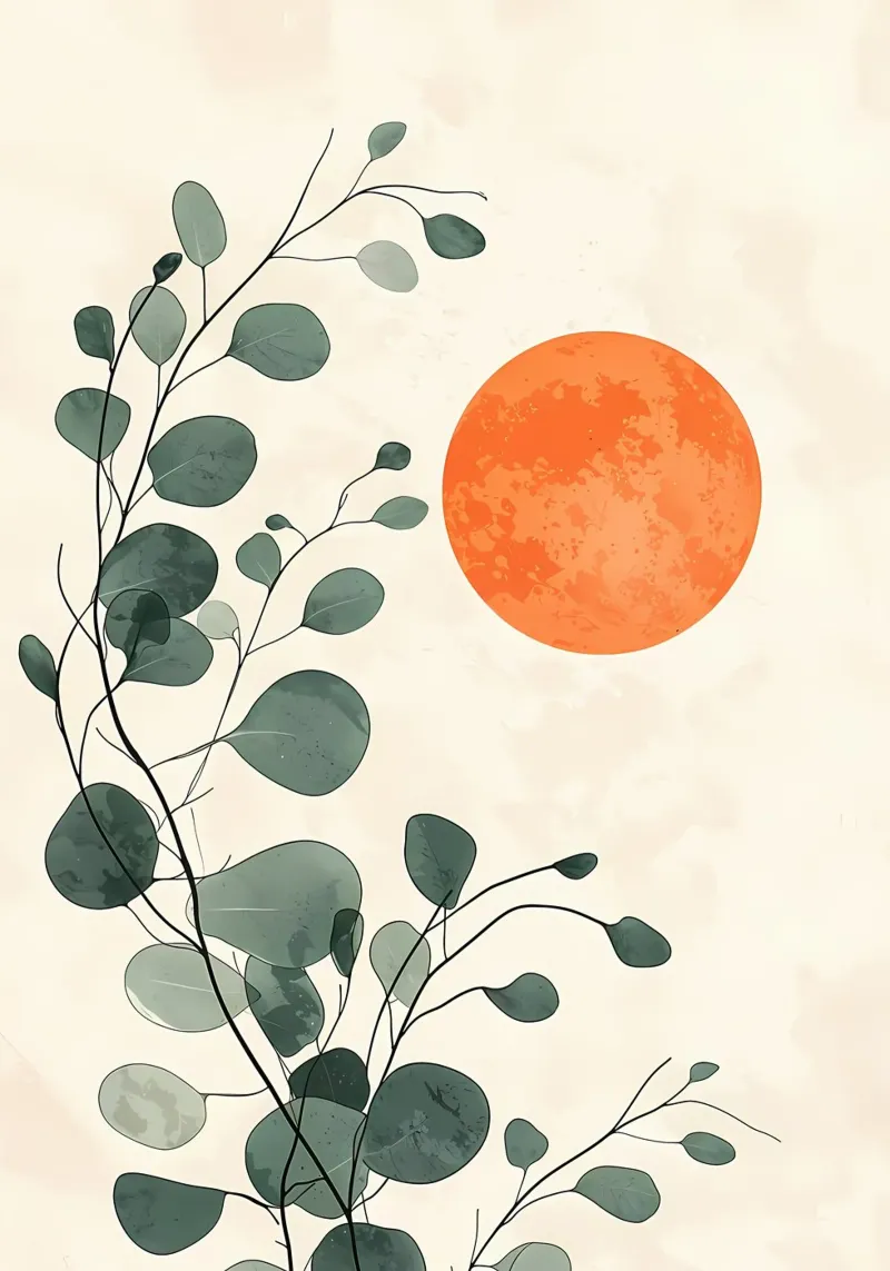 sol naranja círculo mínimo metacrilato de Robert Wiesner