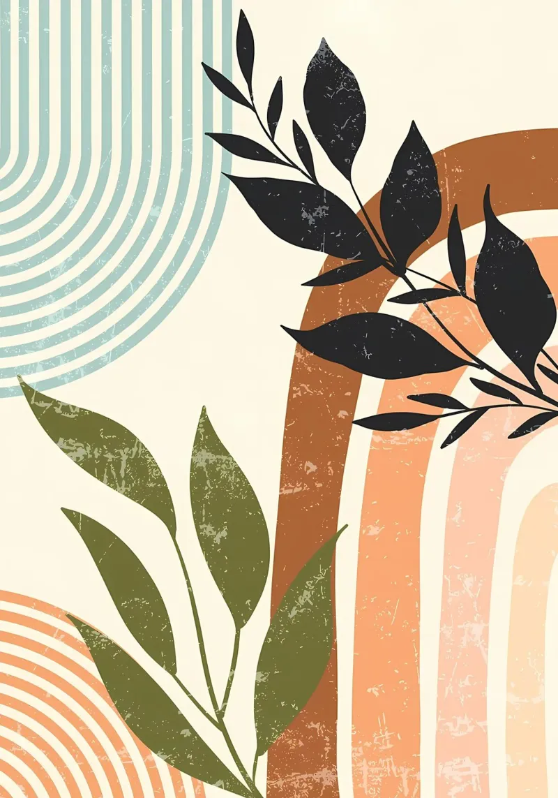leaves foliage branches poster with aluminum frame by Robert Wiesner