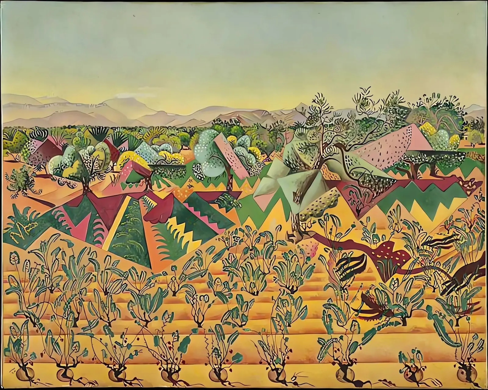 Vines and Olive Trees canvas by Narciso