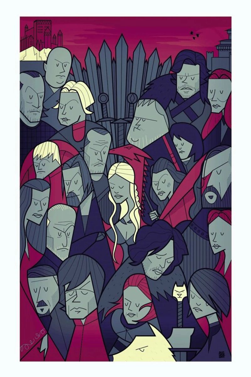 Winter is coming poster by Ale Giorgini