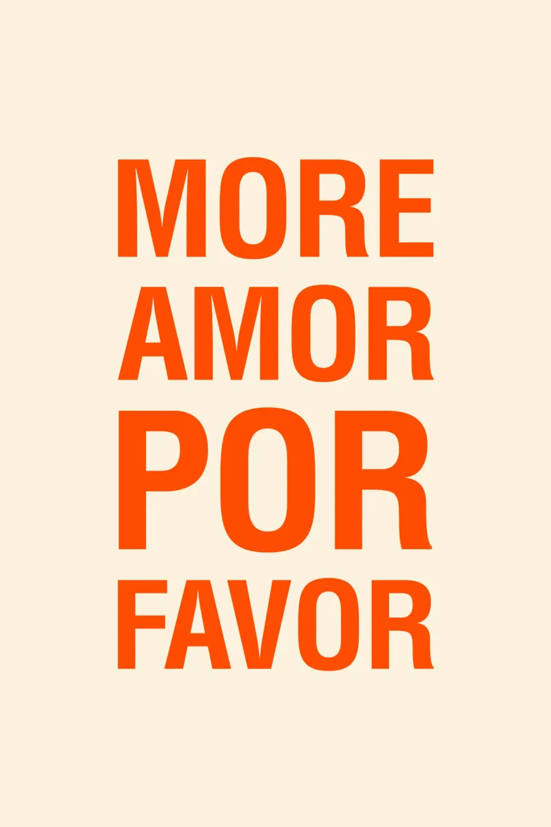MORE AMOR POR FAVOR Hahnemühle von The Typo Dept.