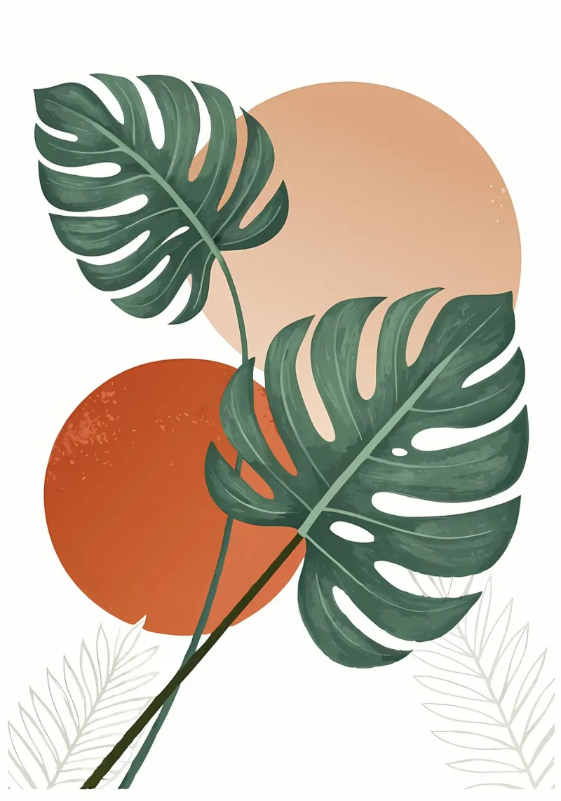 monstera tropicale foglie carta hahnemühle da Patrick L Lord