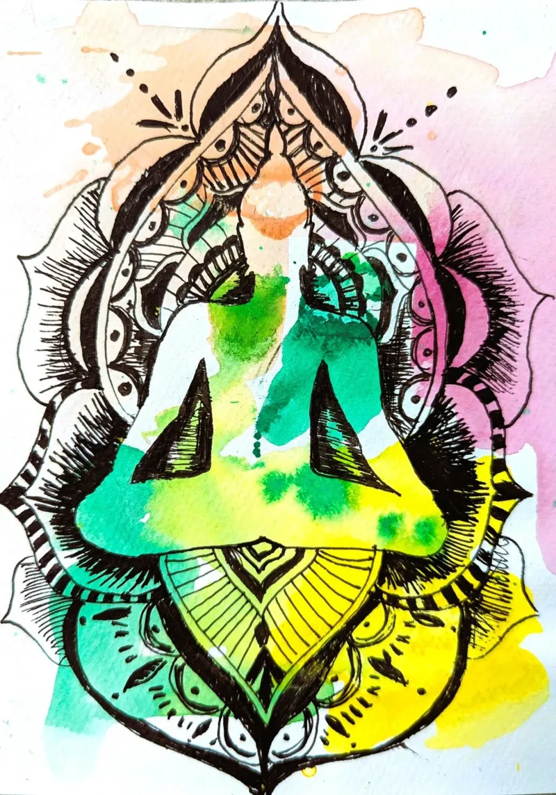 Yoga 2 poster con telaio in plastica da sum2proveDesign
