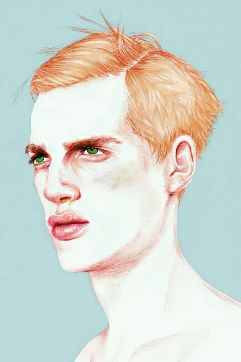 Boy Bruised canvas by Laura O'Connor