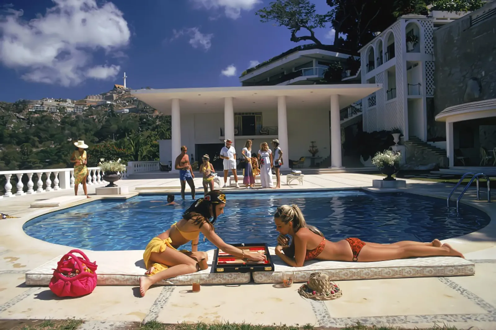 Backgammon am Pool Hahnemühle von Jordan shop