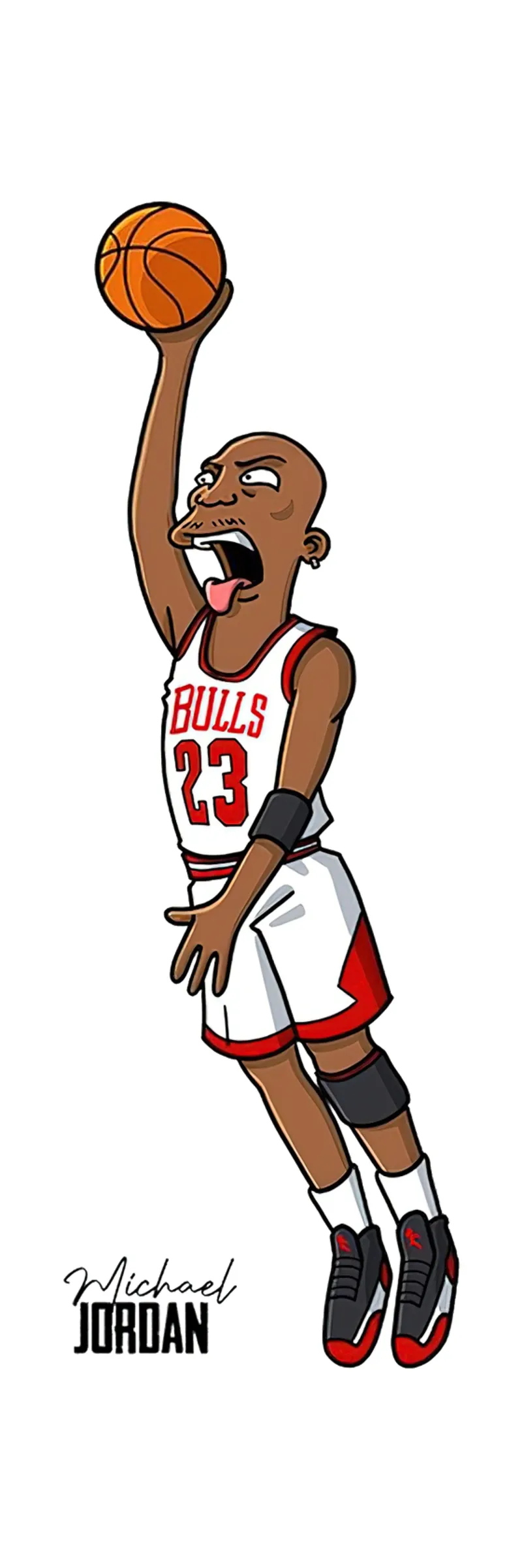 Cartone animato di Michael Jordan pellicola backlit da Jordan shop