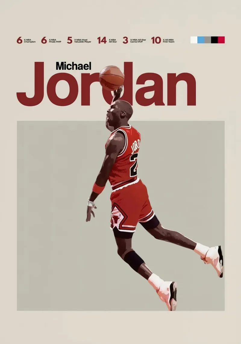 Michael Jordan pellicola backlit da Jordan shop