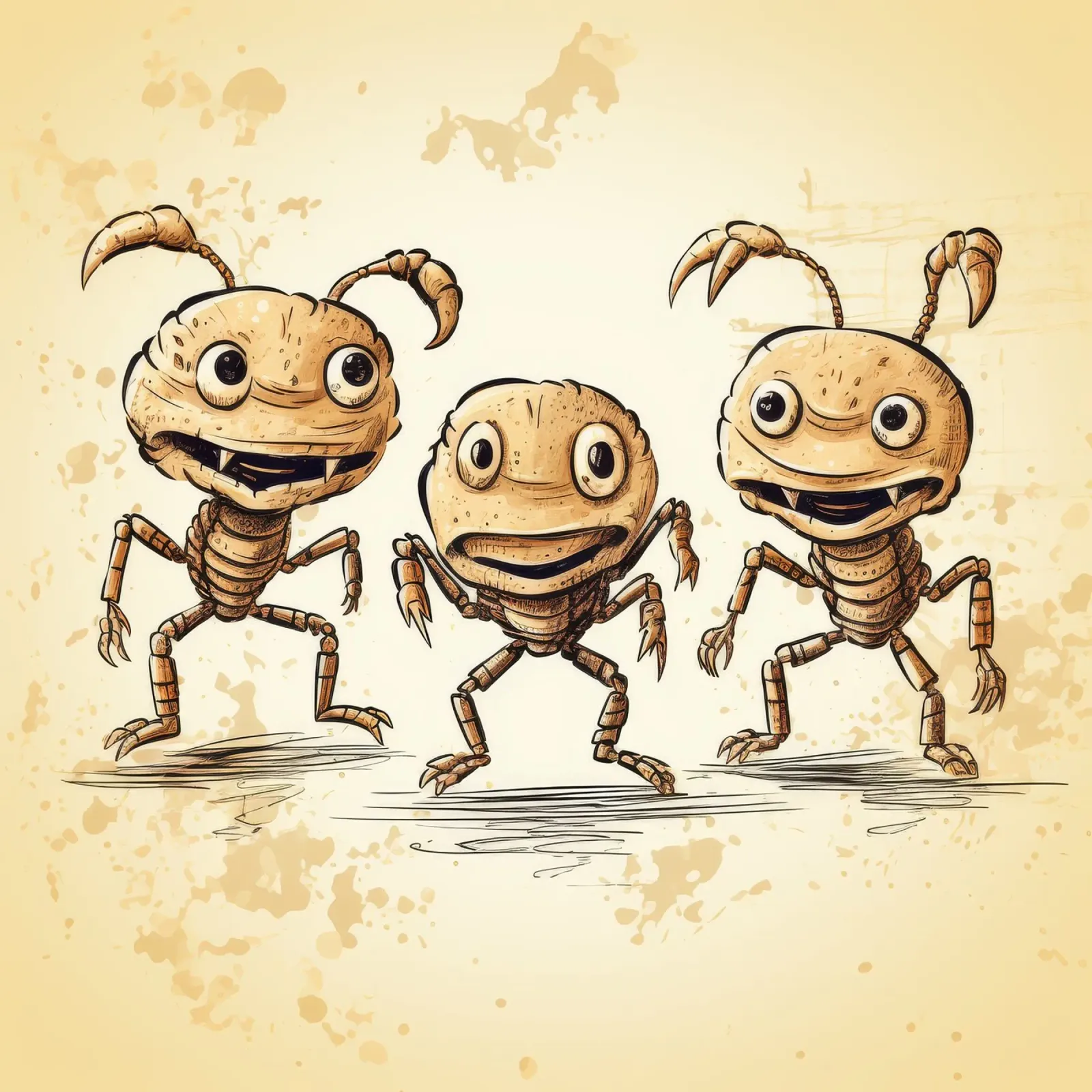 Retro Scorpion Gang pellicola backlit da Funny Animals