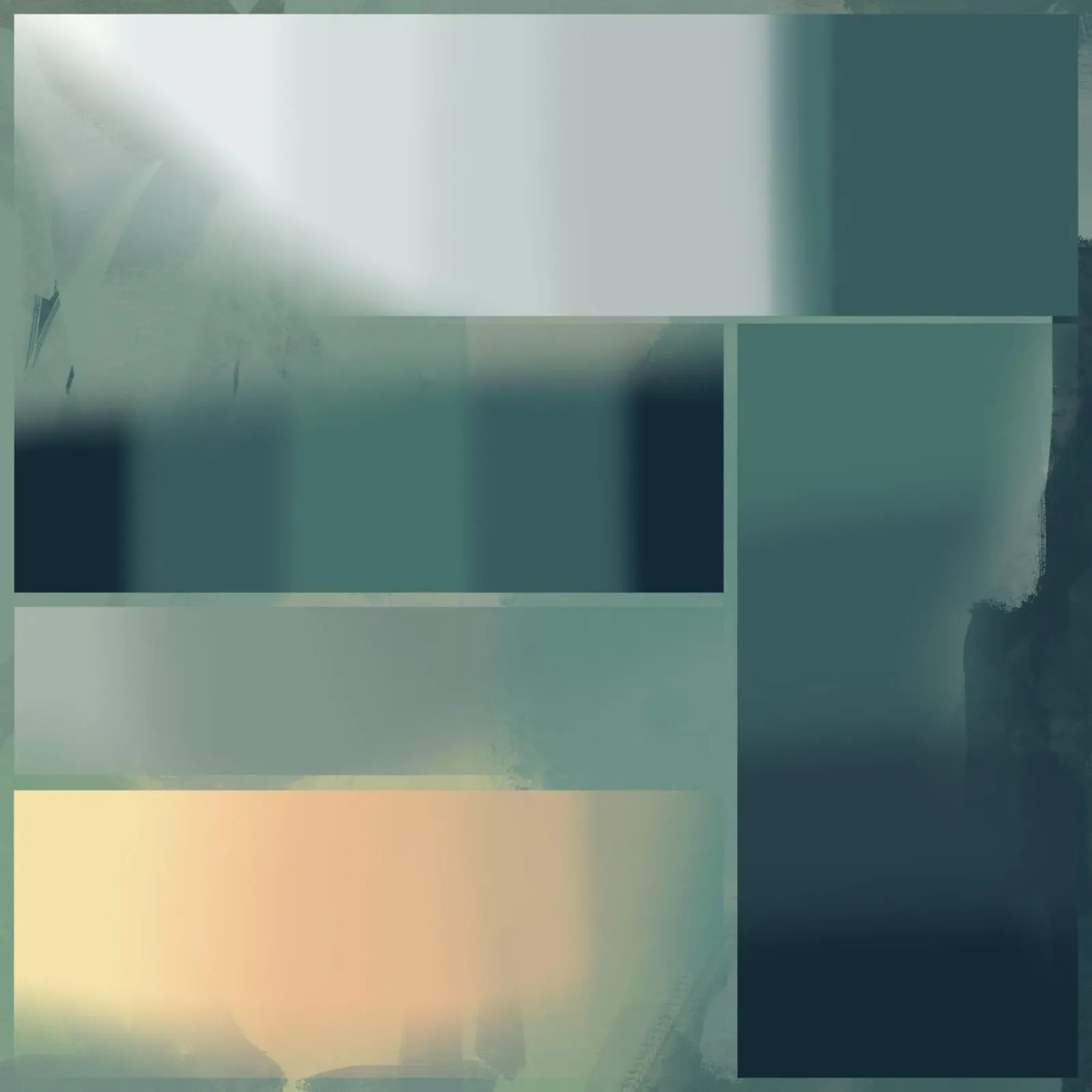 Subtle green gradient canvas by Little Dean