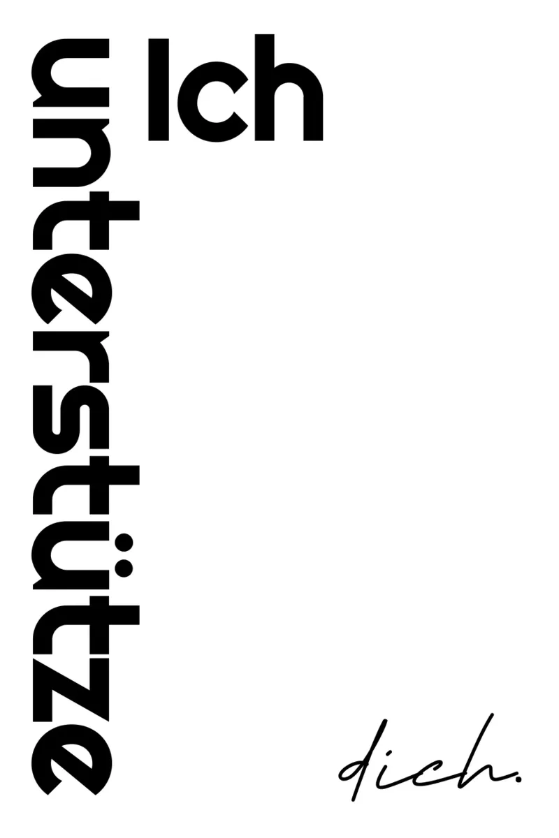 Vi sostengo plexiglass da YV TYPOGRAPHY