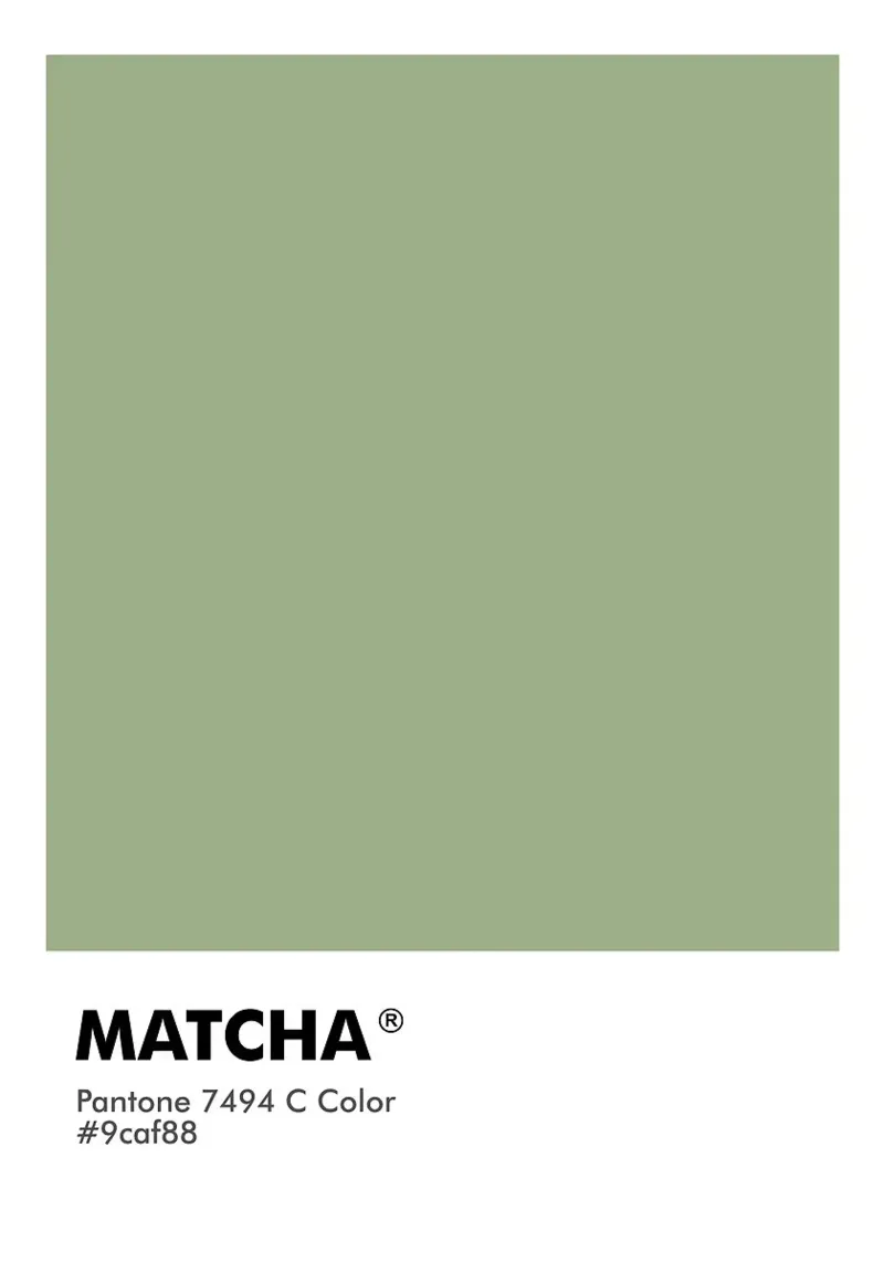 PANTONE MATCHA pellicola backlit da ColorShop