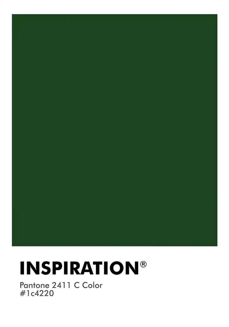 ISPIRAZIONE PANTONE poster con telaio in legno da ColorShop
