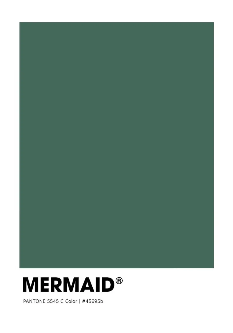 Mermaid poster con telaio in legno da ColorShop