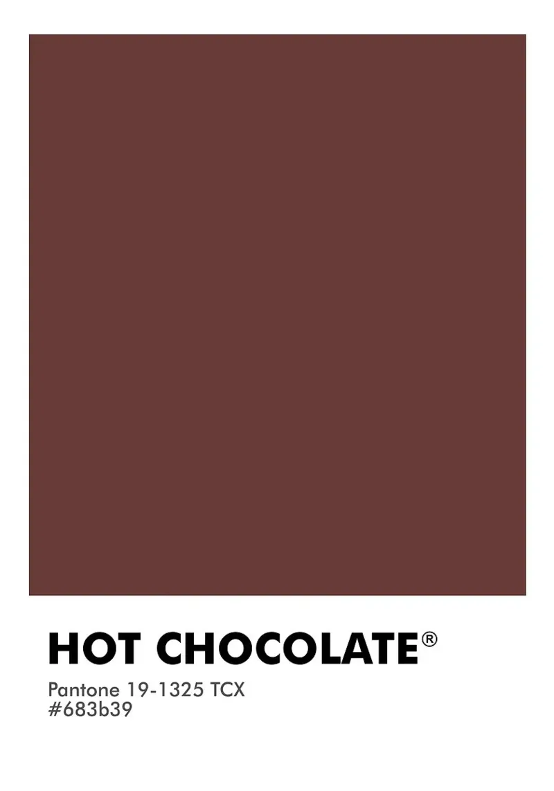 CIOCCOLATA CALDA PANTONE pellicola backlit da ColorShop