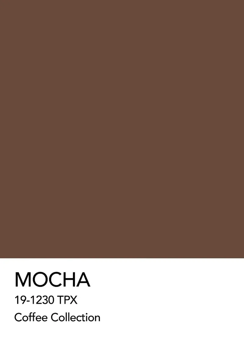 Caffè moka Colore pantone pellicola backlit da ColorShop