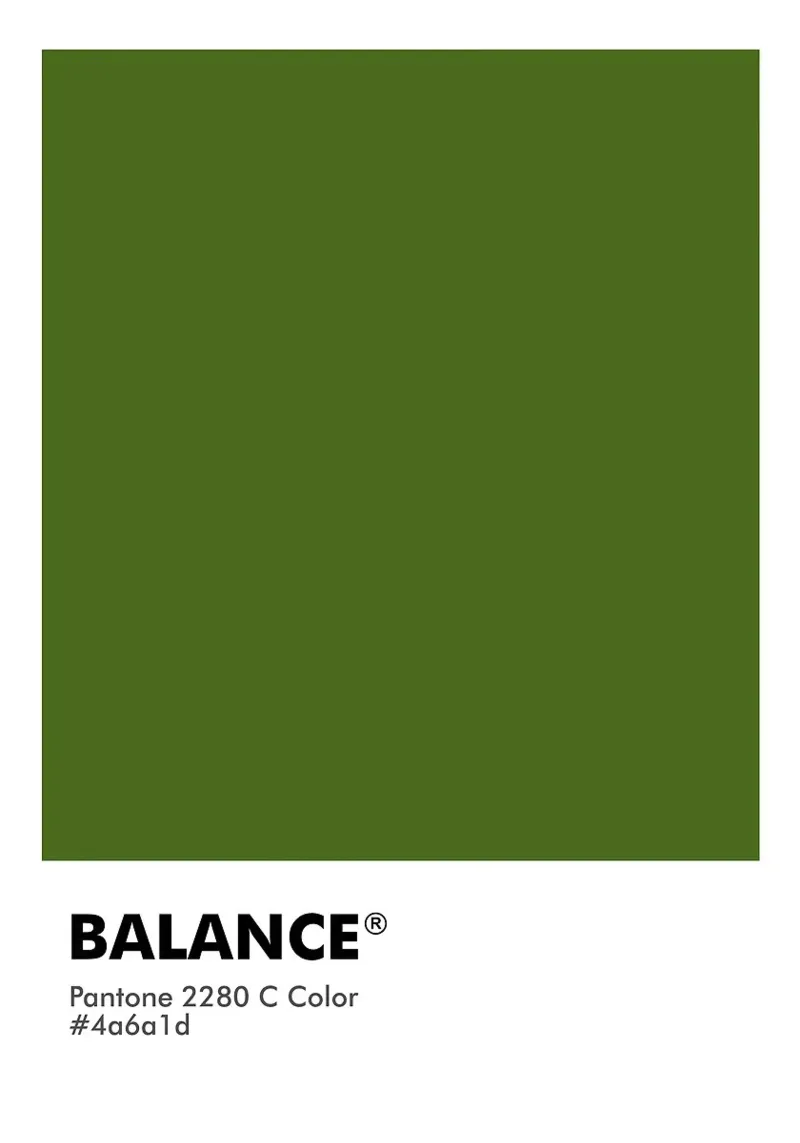 PANTONE BALANS canvas met Baklijst van ColorShop